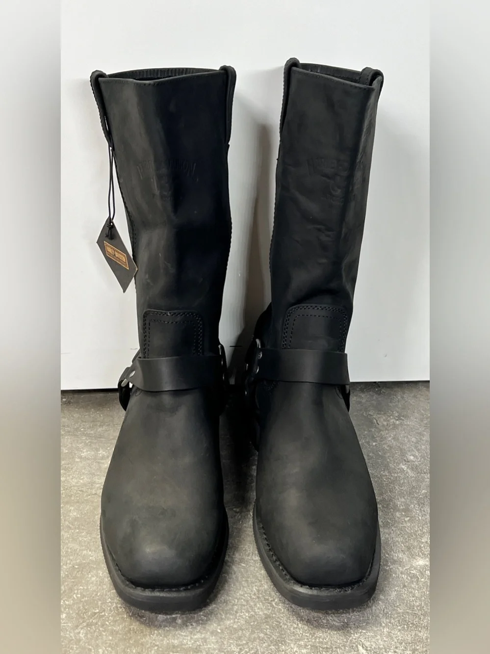 Harley-Davidson Bowden Men’s Size 12 Black Leather Harness Motorcycle Boots